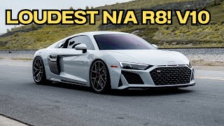 AUDI R8 AFD F1 TITANIUM EXHAUST  EXHAUST SOUND CLIP 4K [upl. by Stempien]