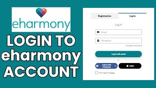 eHarmony Account Sign In How to Login to Your eHarmony Account [upl. by Tedra]