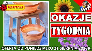 BIEDRONKA  Gazetka Od Poniedziałku 21082023  Okazje Tygodnia w Promocji [upl. by Odetta]