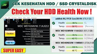 Cara Cek Kesehatan SSD atau HDD Menggunakan Crystaldiskinfo [upl. by Sokem]