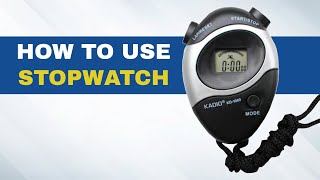 How to Use a Kadio Stopwatch [upl. by Beaumont]