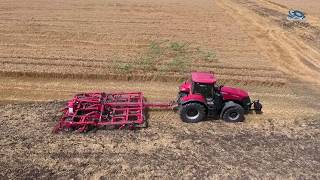 Case IH Magnum 380 CVX HORSCH Tiger 4MT with drone fotage [upl. by Jae]