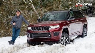 2022 Jeep Grand Cherokee Overland Review and Snow Test [upl. by Estey]