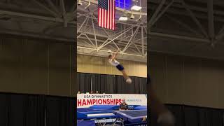 Level 9 Trampoline USA Championship 2024 Dewane age 9 [upl. by Vins]