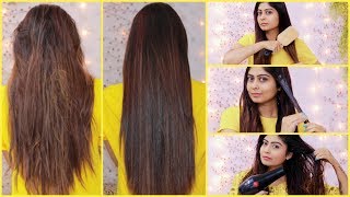 KERATIN TREATMENT At Home for Straight Smooth Shiny Hair  Using Natural Ingredients  100 Result [upl. by Cave66]