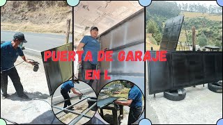 Elaboración de PUERTA PARA GARAJE en L [upl. by Sajet]