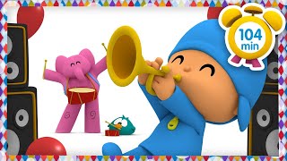 🎵 POCOYO in ENGLISH  Music Party  104 min  Full Episodes  VIDEOS and CARTOONS for KIDS [upl. by Eesdnil70]