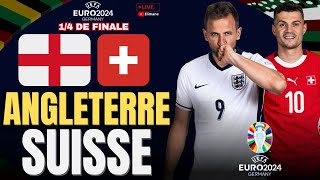 🔴LIVE ANGLETERRE  SUISSE  14 DE FINALE EURO 2024  The Three Lions à lassaut de la Nati [upl. by Renny]