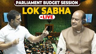 Lok Sabha LIVE  Parliament Monsoon Session Budget 2024 Discussion Rahul Gandhi Congress BJP PM [upl. by Amoreta377]