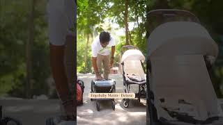 This Guy Folds the Best Baby Strollers India 2024 in 30 Secs 😍 viralreels [upl. by Aiuqenehs375]