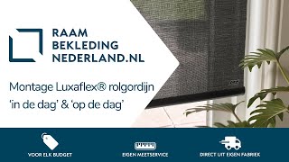 Montage instructies Luxaflex® rolgordijnen in de dag en op de dag ➤ Raambekleding Nederland [upl. by Airebma]