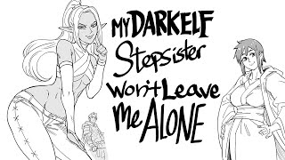 My Dark Elf Stepsister Chapter 1  comic by baalbuddy [upl. by Jamal]