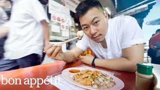 This Bangkok Street Omelet is MichelinRated  Street Food Tour With Lucas Sin  Bon Appétit [upl. by Florence]