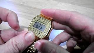 Casio 3298 how to set the alarm [upl. by Cloutman]