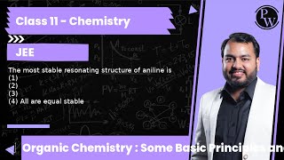 The most stable resonating structure of aniline is 1 2 3 4 All are equal stable [upl. by Redna]