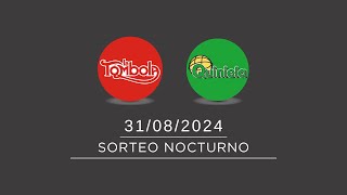 Sorteo Nocturno de Quiniela y Tómbola 31082024 [upl. by Alyat]