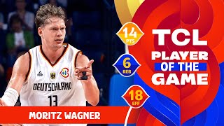 Moritz Wagner 14 PTS  TCL Player Of The Game  GER vs GEO  FIBA Basketball World Cup 2023 [upl. by Llecram995]