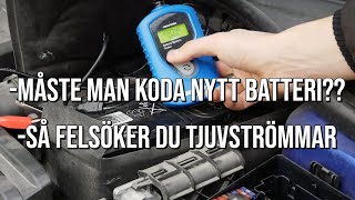 BATTERIBYTE MODERN BIL  BATTERIÖVERVAKNINGSSYSTEM AUDI [upl. by Nollat]