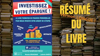 Résumé du livre quotInvestissez votre Epargnequot [upl. by Ramses]