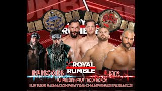 The Briscoes Vs FTR Royal Rumble 2024 WWE ACTION FIGURE MATCH [upl. by Adelric]