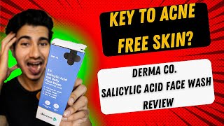 key to acne free skin derma co salicylic acid face wash  derma co face wash review [upl. by Heron431]