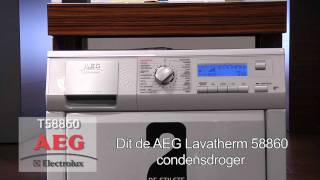 AEG droger Lavatherm 58860 top wasdroger demo [upl. by Gardal102]