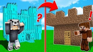 ZENGİN KALESİ VS FAKİR KALESİ 😱  Minecraft [upl. by Ateloiv702]