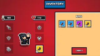 TESTING CRAFTING amp INVENTORY UPDATE for Zombie Rush by Endless Pixels  Gameplay amp Grind 5 [upl. by Htiffirg]