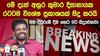 Breaking News 🔴 අනුර කුමාර මේ දැන් රටටම විශේෂ ප්‍රකාශයක් Anura Kumara Disanayake VS Sajith Premadasa [upl. by Hotchkiss168]