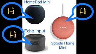 Asking “3 Laws of Robotics”  Google Home Mini vs HomePod mini vs Echo Input  Amazon Echo Wins🏆 [upl. by Korie]