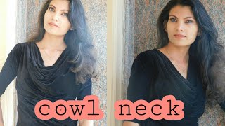 Cowl neck top cutting and stitching malayalam tutorials ❤👗 [upl. by Strauss]