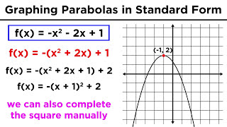 Graphing Conic Sections Part 3 Parabolas in Standard Form [upl. by Ruyam612]