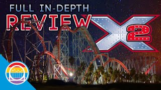 X2 Full InDepth Review  Six Flags Magic Mountains INSANE 4D Roller Coaster [upl. by Aynad395]