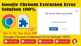 How to Fix chrome Extension Error  Chrome Extension Error Solution 2020  Download Interrupted [upl. by Broderick753]