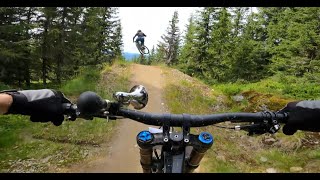 Hafjell Bike Park July 2024  Riding mixed trails [upl. by Ardnuahs673]