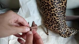 Gianvito Rossi Hunter Boots Leopard Print Unboxing [upl. by Astrid583]