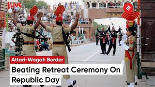 Beating Retreat Ceremony At AttariWagah Border  Republic Day  India Pakistan Border [upl. by Collette]