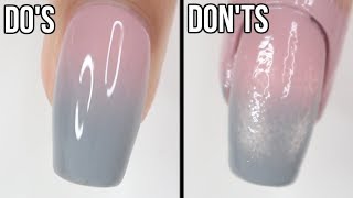 DOs amp DONTs Ombré Nails  how to do ombré nails with regular polish [upl. by Reisman]