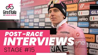 Giro dItalia 2024  Stage 15 postrace interviews [upl. by Reibaj]