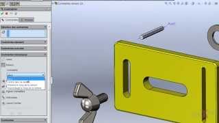 Les contraintes de rainures  SOLIDWORKS 2015  Juillet 2015 [upl. by Spears]