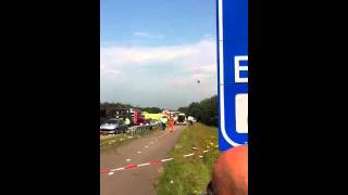 Ongeval A2 Maarheeze 2862011 [upl. by Etessil]