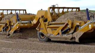 Challenger  Ktec 1233 scrapers Loading 2  Thedford NE project [upl. by Savitt]