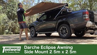 Darche Eclipse Side Awning 25 x 25m Demonstration Features amp Specs Uncovered  Review [upl. by Suidaht]