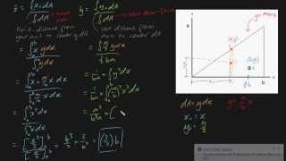 Centroid of Area by Integration [upl. by Darees]