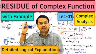 Residue of a Complex Function Part1 [upl. by Adnohral]