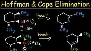 Hofmann and Cope Elimination  E2 Reaction Mechanism  Syn vs Anti Stereochemistry [upl. by Goff]