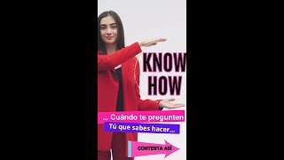 ¿Cómo Usar Know How en Inglés  Aprende Fácil en 1 Minuto  Ejemplos Prácticos [upl. by Yeldnarb]