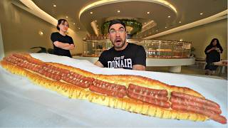 EVERYONE SAID ID FAIL THE BIGGEST HOT DOG CHALLENGE IN THE USA  Joel Hansen [upl. by Tenej]