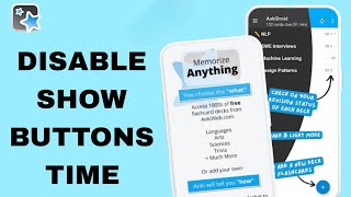 How To Disable Show Buttons Time On AnkiDroid App [upl. by Jolanta]