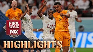 Netherlands vs Qatar Highlights  2022 FIFA World Cup [upl. by Tullusus486]